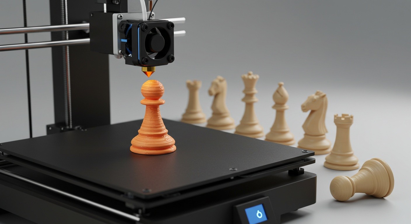 Кастомные шахматы 3D печати
