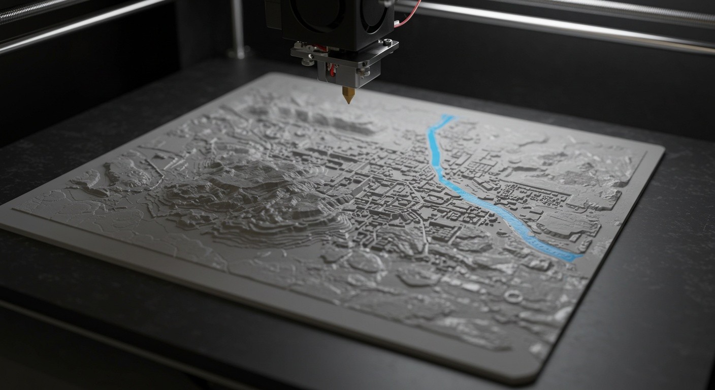 3D печать тактильной карты