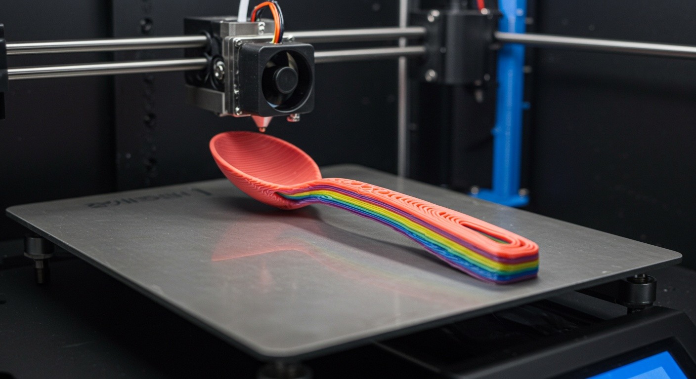 Адаптивные кухонные предметы, изготовленные на 3D-принтере