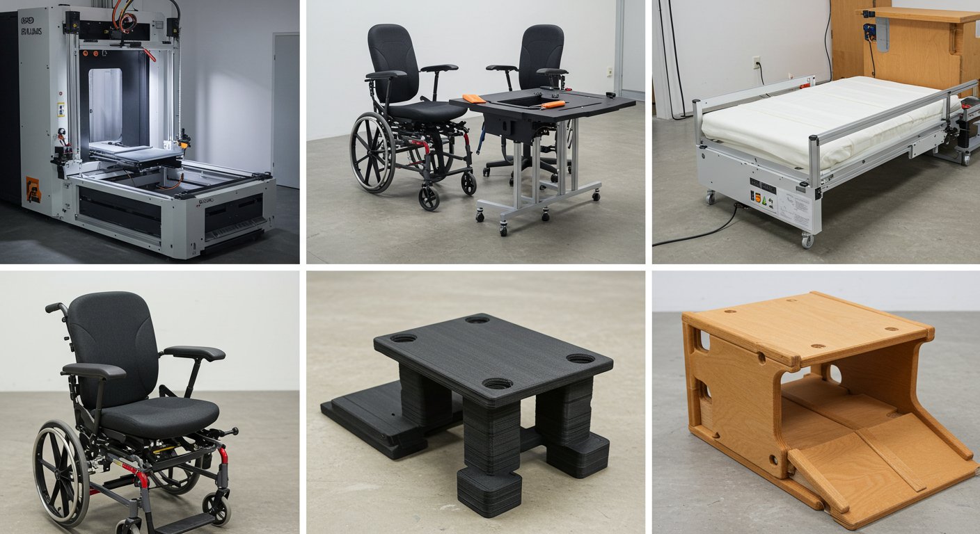 3D-печать модульной мебели: функциональность и доступность Модульная мебель для людей с ограниченными возможностями, созданная с помощью 3D-печати