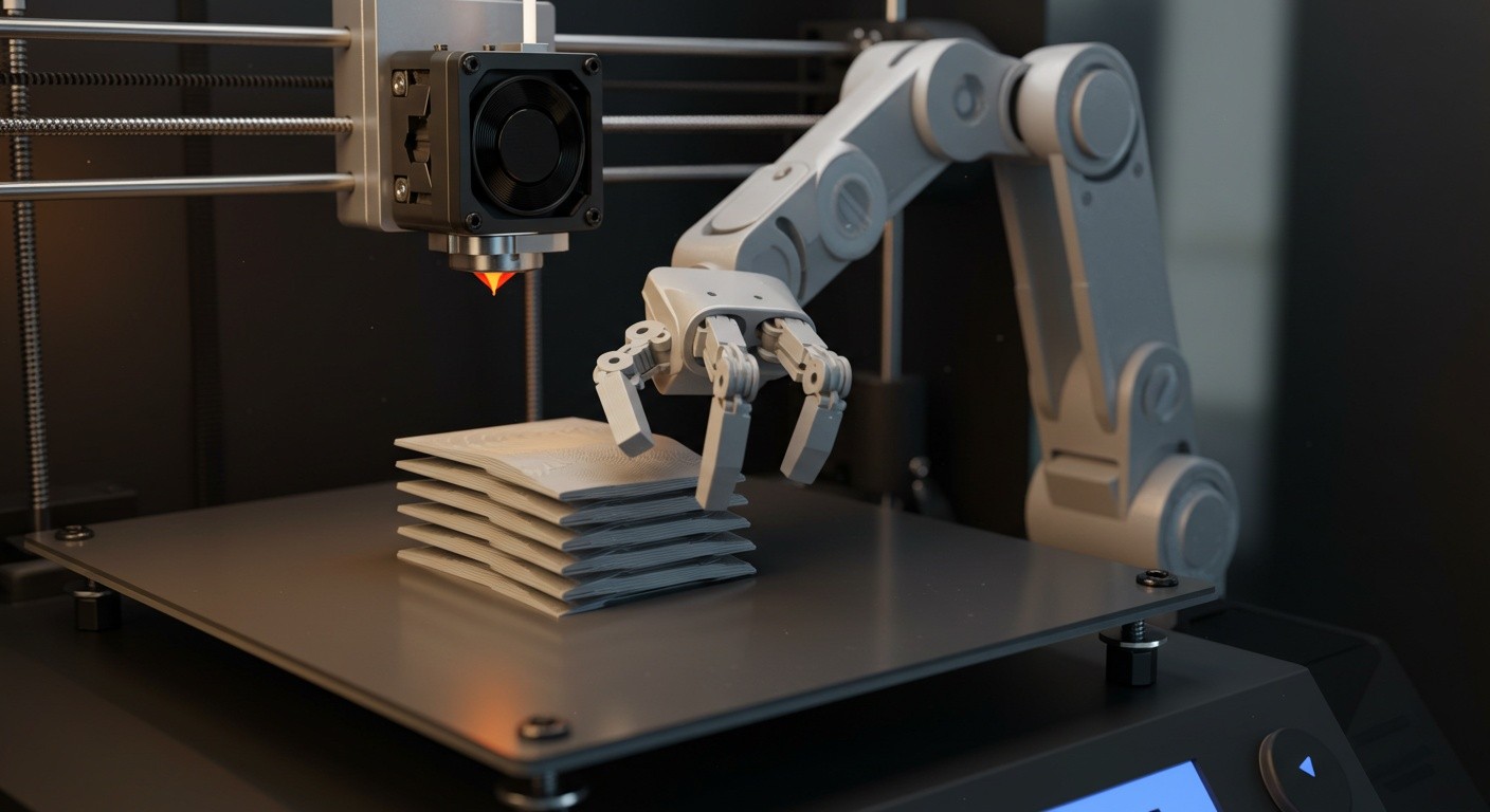 Уникальные детали для домашних роботов, созданные с помощью 3D печати